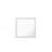 38" White Square Wood Framed Accent Mirror