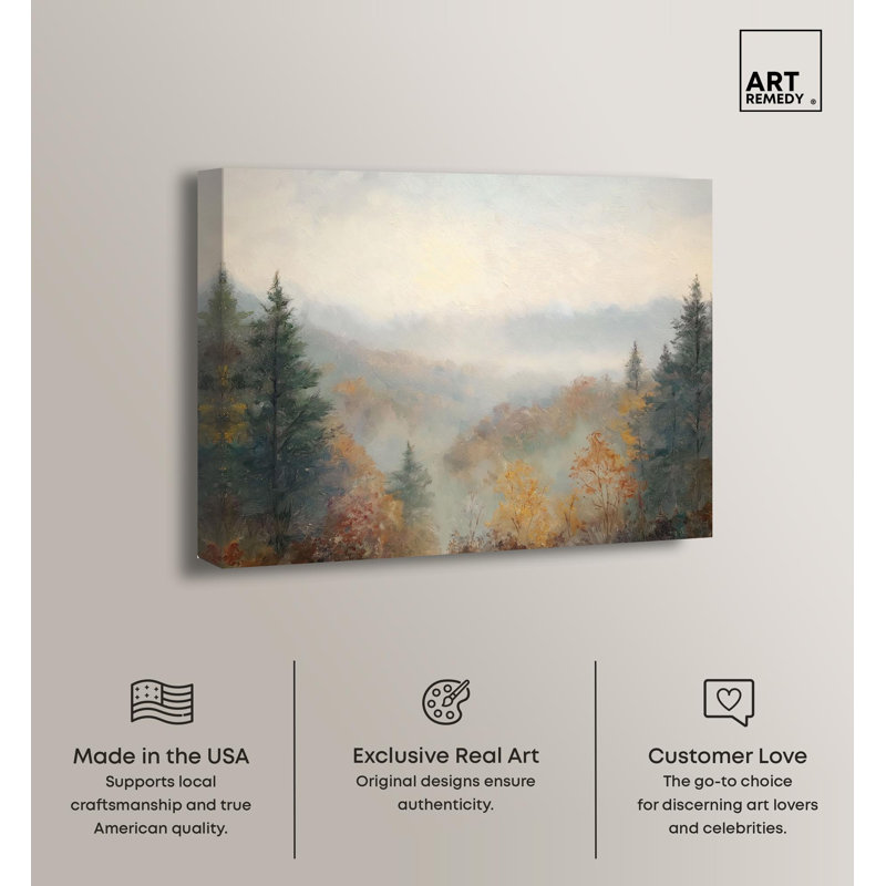 «Appalachian Mountains», reproduction d'art sur toile par Art Remedy, Toile tendue avec châssis, H 30 po x l 36 po