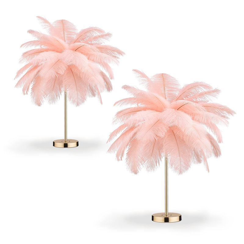 Lampe de table Kerwon, Rose