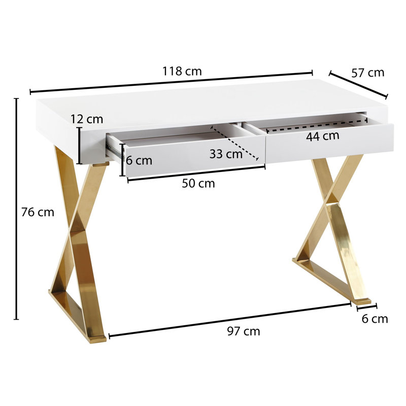 Metal Base Desk