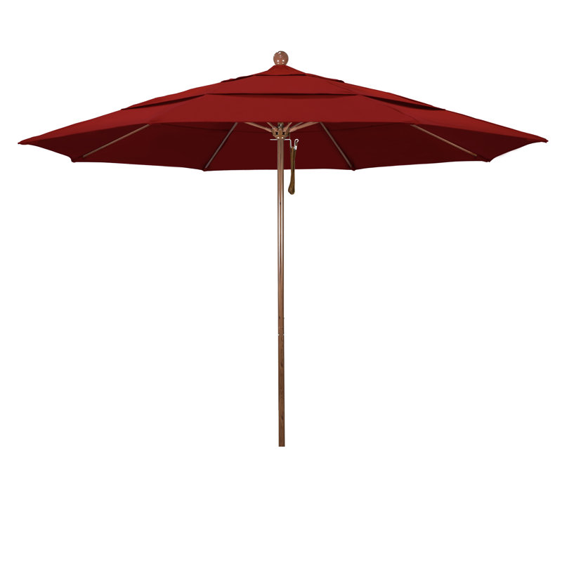 Joviah 132'' Umbrella Sunbrella® Umbrella, Canvas Jockey Red Sunbrella® Canvas