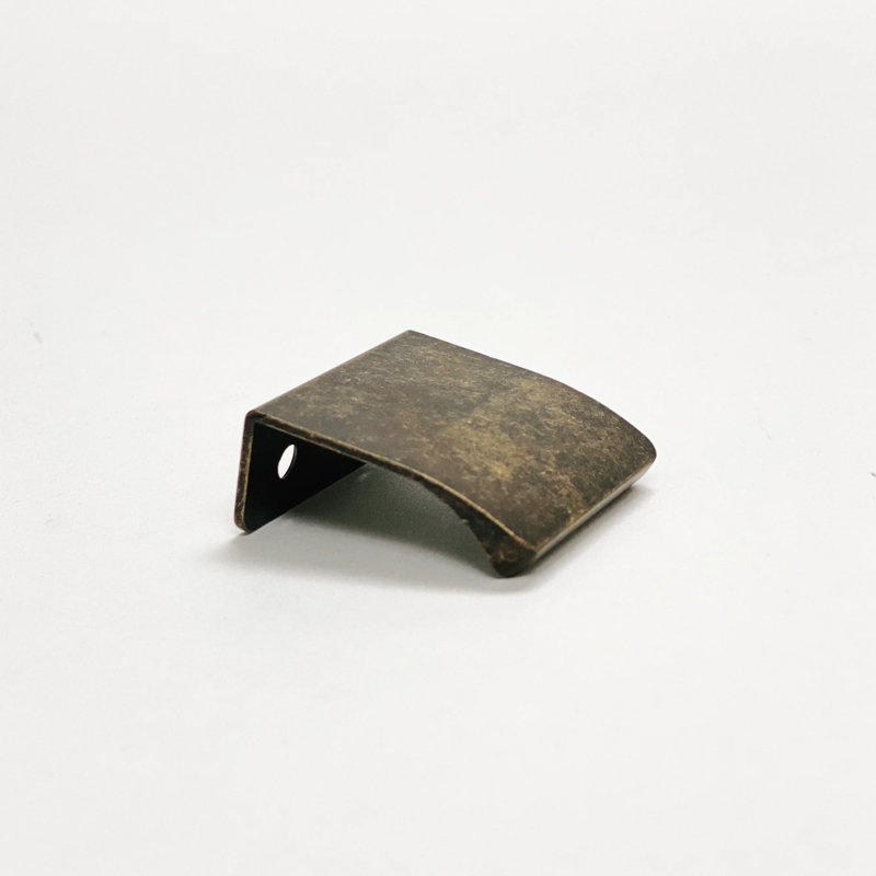 Edge 3/4" Center to Center Finger Pull, Antique Brass