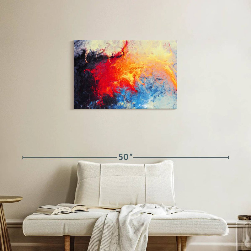 Avery Ice Flame Abstract, 20" H x 30" W