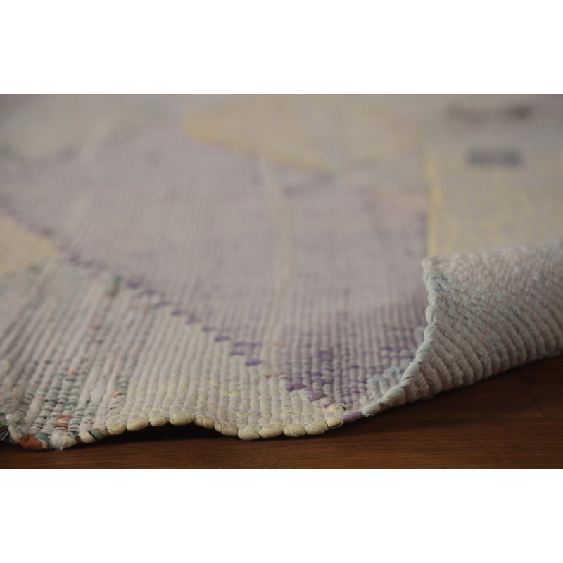 Tapis turc moderne en laine à motif géométrique 10 x 13