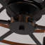 Copper 24.8" Classic Black Caged Farmhouse Ceiling Fan With Light Kit and Remote Control -1734149795