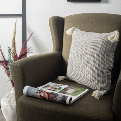 18" X 18" 100% Cotton Zippered Pillow