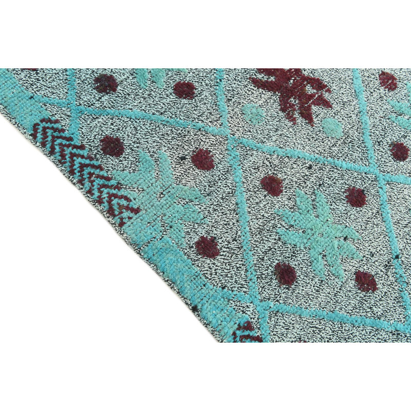 Tapis bleu sarcelle 9 pi 9 po Philip
