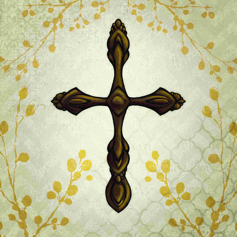 Nouvelle croix - reproduction sur toile tendue, H 30 po x l 30 po