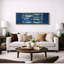 Impression sur toile encadrée, "Blue Fish"-126545498-126545500
