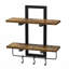 2 Piece Metal Floating Shelf