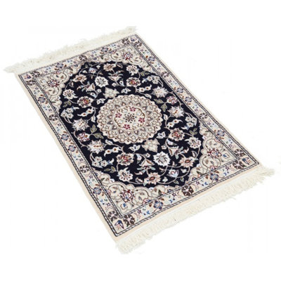 Merima One-of-a-Kind 2' X 2'11'' Wool & Silk Area Rug Blue