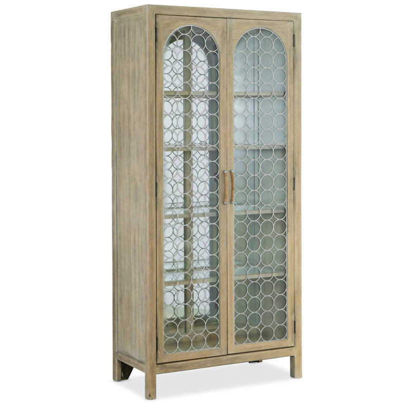 Surfrider Lighted Display Stand, Light Wood