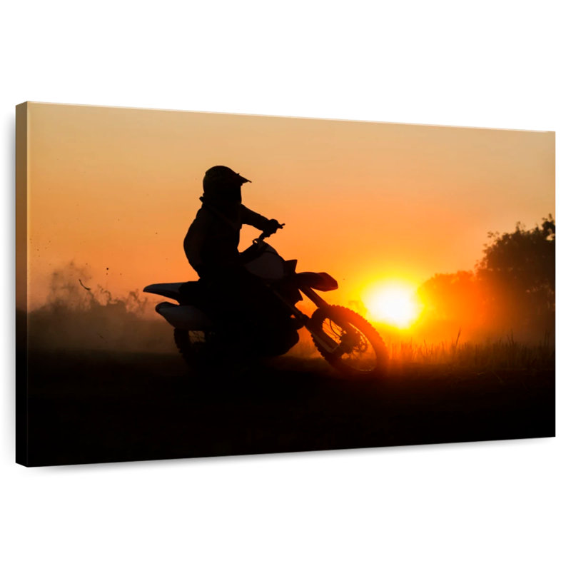 Sireci Motocross Sunset Ride, 24" H x 36" W