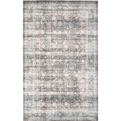 Whitley Toasted Chestnut Machine Washable Soft Touch Area Rug