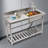 47.2 " L Flush Single Bowl Stainless Steel Kitchen Sink