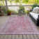 Machine Washable Indoor/Outdoor Xhevrie Pink Rug