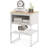 Ebern Designs Home Nightstand 3-tier Storage Table With Open Shelf Heavy-duty Metal Frame-569278016