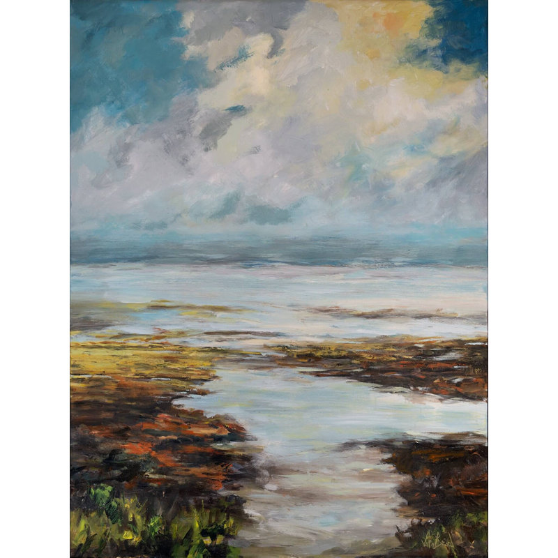 «Here Comes The Sun», reproduction d'art sur toile, H 24 po x l 20 po x P 1,75 po, Toile avec cadre brun