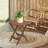 Wood Patio Folding Side Table-1422700440