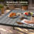 6 - Person 83’’ L Rectangular Aluminum Outdoor Dining Set with Umbrella Hole and Folded Reclining Armchairs-996310075