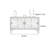 French Patterned High Legged Buffet Table