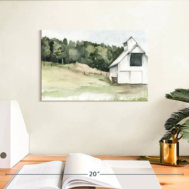 Lilie aquarelle grange III, H 8 po x l 12 po