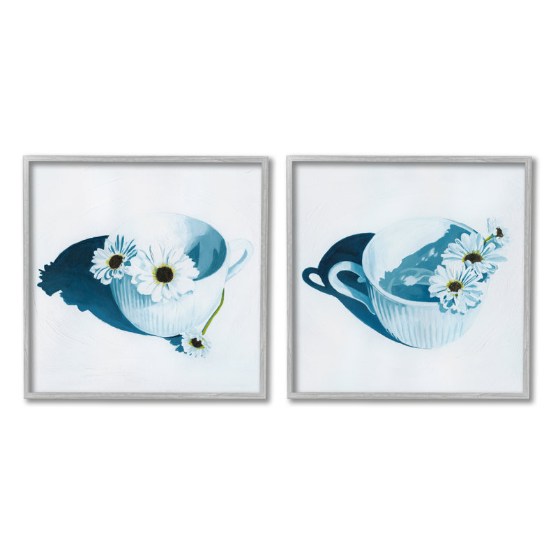 Ensemble de 2 reproductions d'art sur toile Stupell Industries, H 17 po x l 17 po x P 1,5 po, Estampe numérique Farmhouse