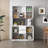 74" Kitchen Pantry with Microwave Shelf-398679170