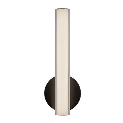 Tole 14-in Black dimmable LED Wall/Vanity Light