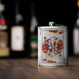 Jack of Hearts Stainless Steel Hip Flask