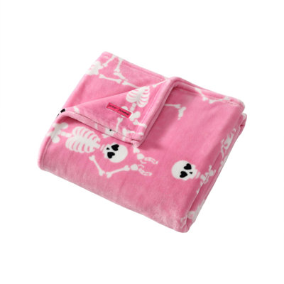 Betsey Johnson Printed Ultra Soft Plush Fleece Blankets