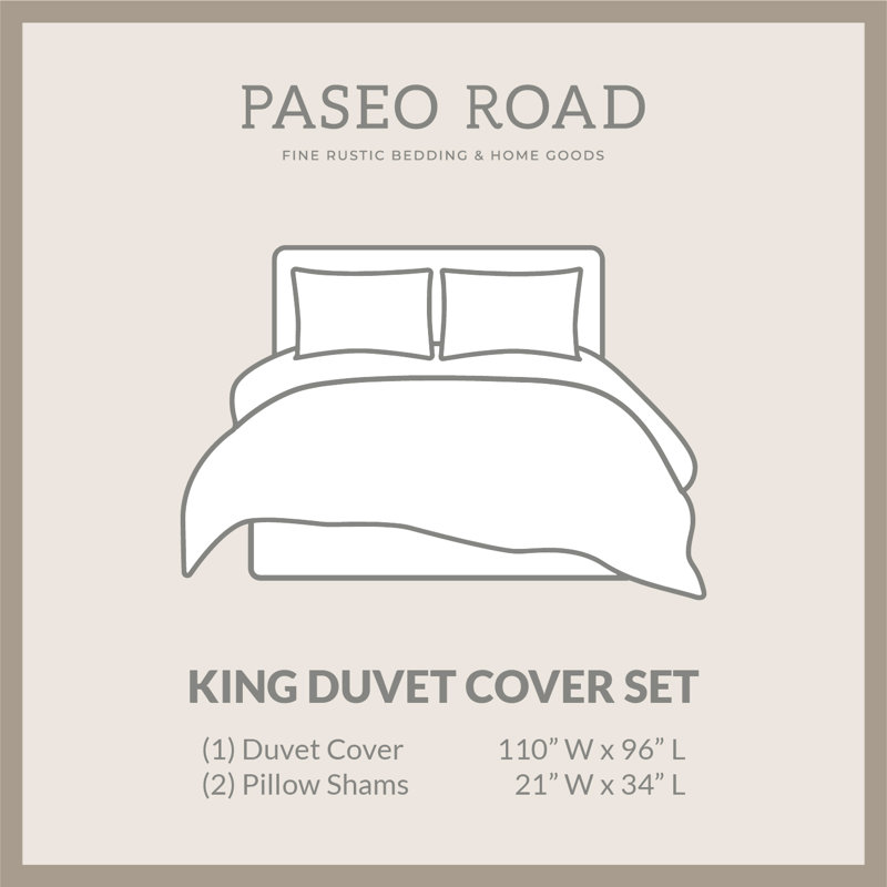 King Denim Floral Cotton Western Bedding Set