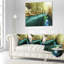 Magnifique petite rivière en forêt - coussin à imprimé paysage-917391268-917194216