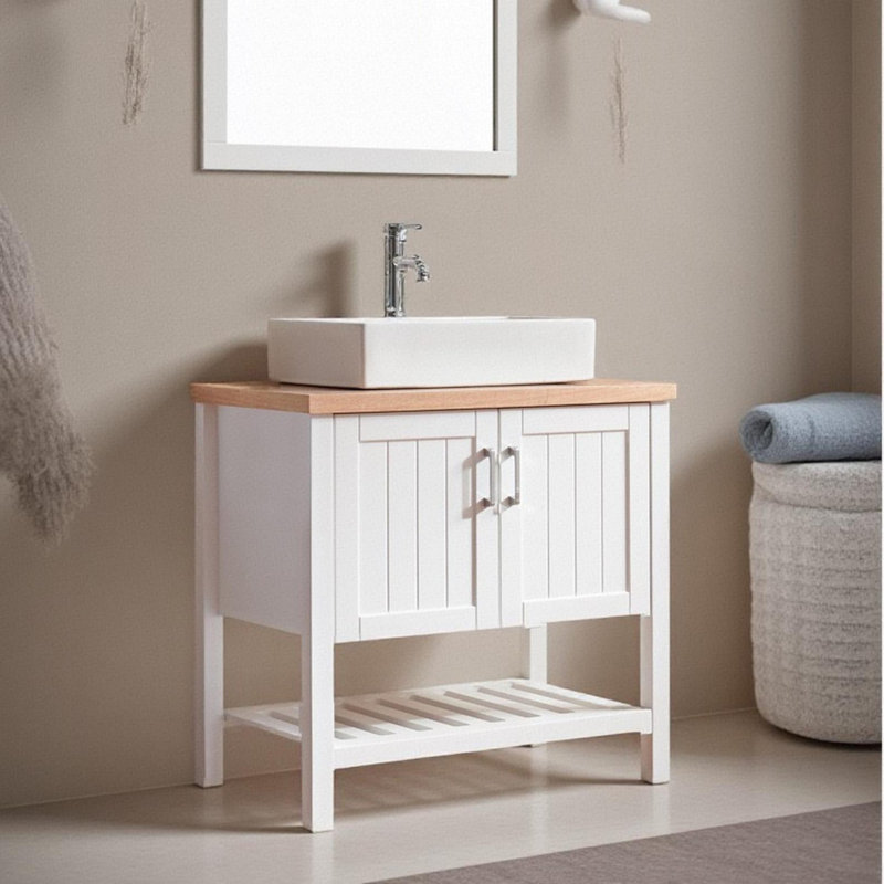 36"Freestanding Bathroom Vanity with Ceramic Sink