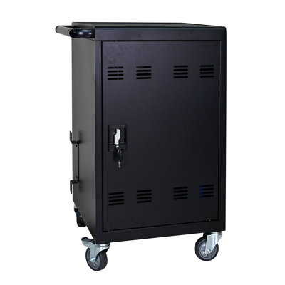 Chariot de charge pour 32 tablettes pour ordinateur portable avec serrure et cordon