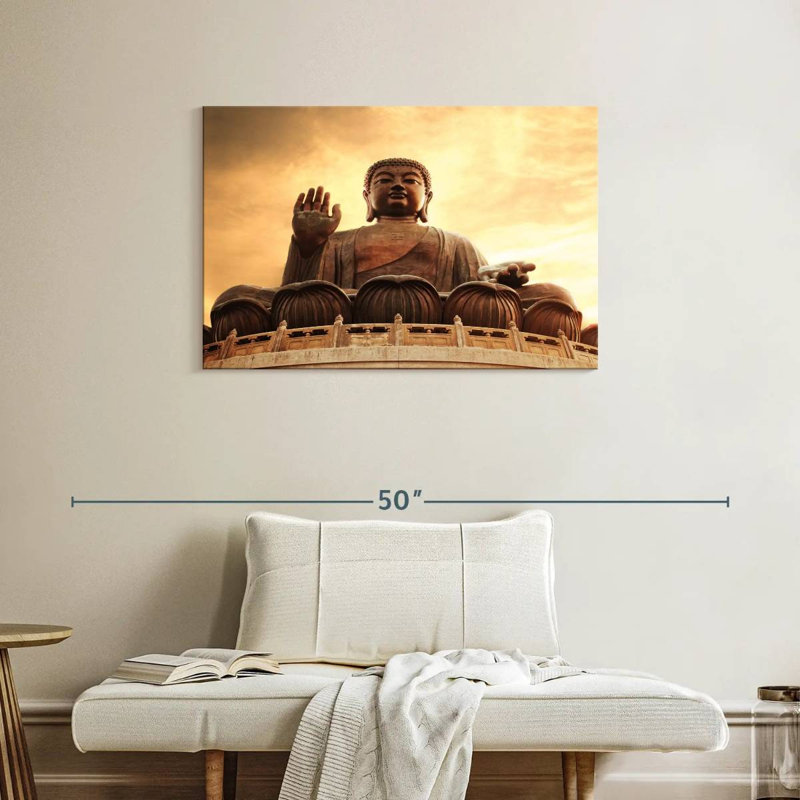 Bouddha Javetta bronze, H 24 po x l 36 po