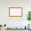 White Cork Board, Colonial Embossed Gold Wood Frame - Bulletin Board, Organization Board, Pin Board-94411337