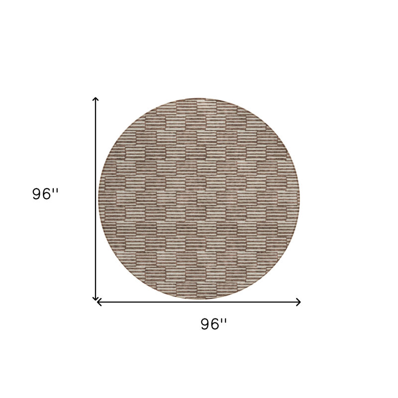 Tapis d'intérieur rond 8 po