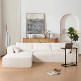 Versatile Modular Sofa with Free Side Table and Pillows for Living Room