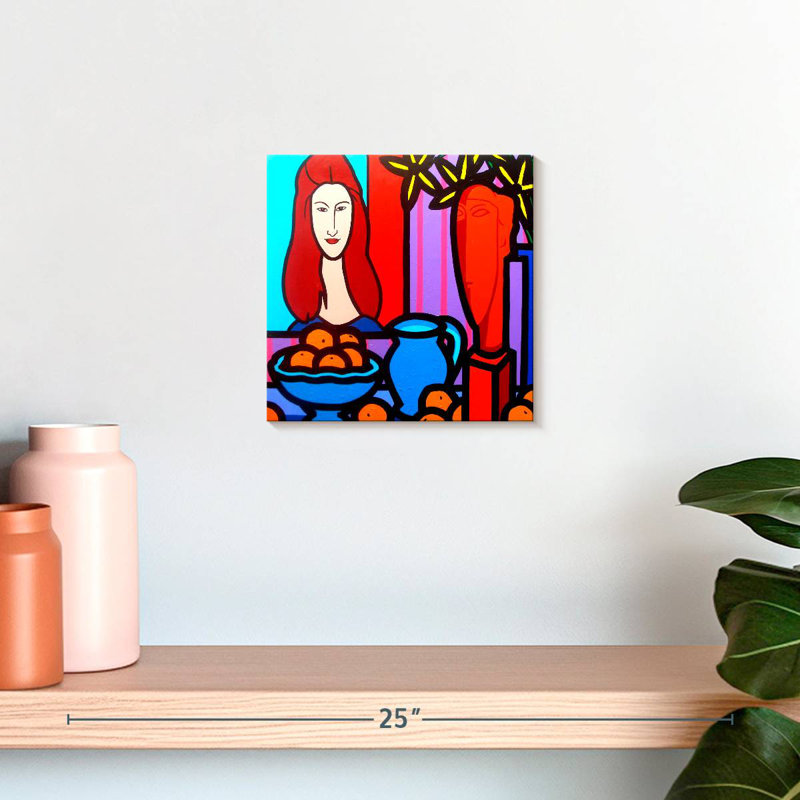 Leisha Hommage à Modigliani I, H 10 po x l 10 po