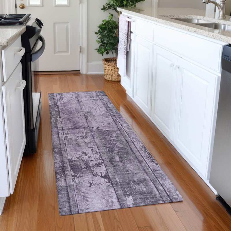 Premium Machine Washable Varroville AMF1715 Stripes Rug, Runner 2'3" x 7'6"