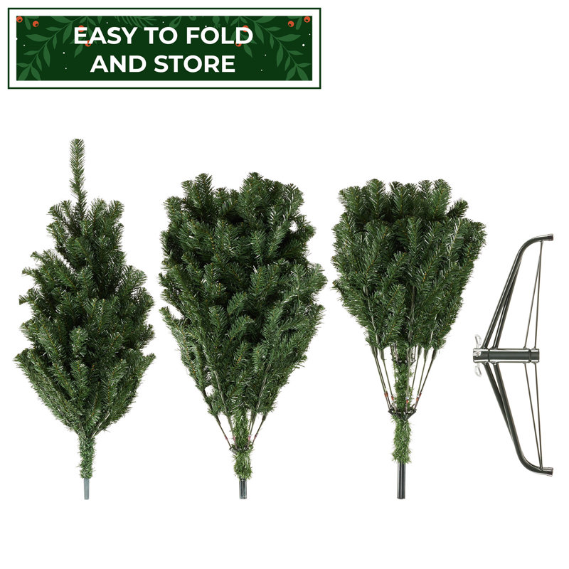 6' Green Spruce Artificial Christmas Tree with Metal Stand