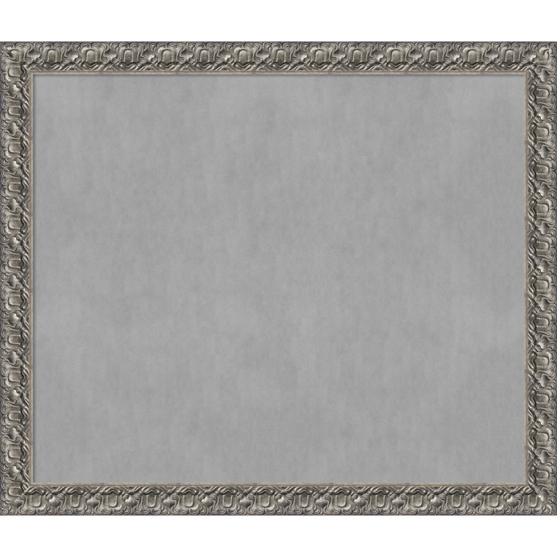 Tableau magnétique encadré argenté Luxor, 46" H x 54" W