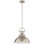  Mini-luminaire suspendu intérieur en nickel brossé à 1 lumière avec bol en forme de cloche de 15,75 po Abbie-J