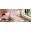 Charmant lit plateforme tapissier en forme de lapin pour chambre de fille-2113061596