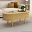 Table basse cannelée à plateau relevable avec compartiment caché, table centrale en bois pour la maison et le bureau modernes-729743354