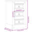 Lyda 35cm W Solid + Manufactured Wood Bedside Table