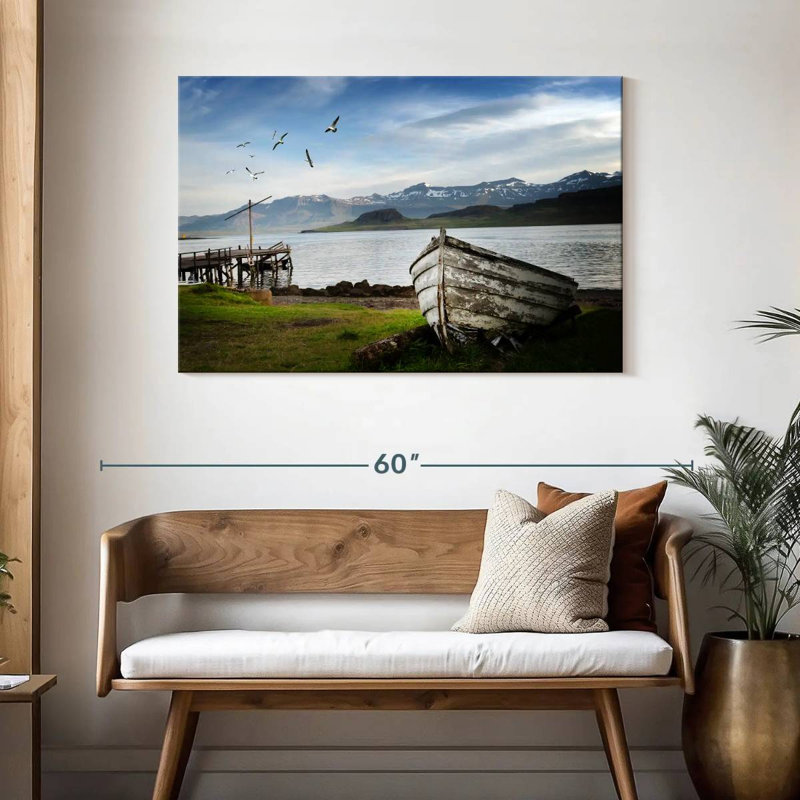 Mehar Icelandic Fishing Boat, 30" H x 45" W