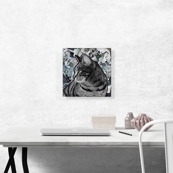 ARTCANVAS Domestic Cat Breed Gray On Canvas Print | Wayfair