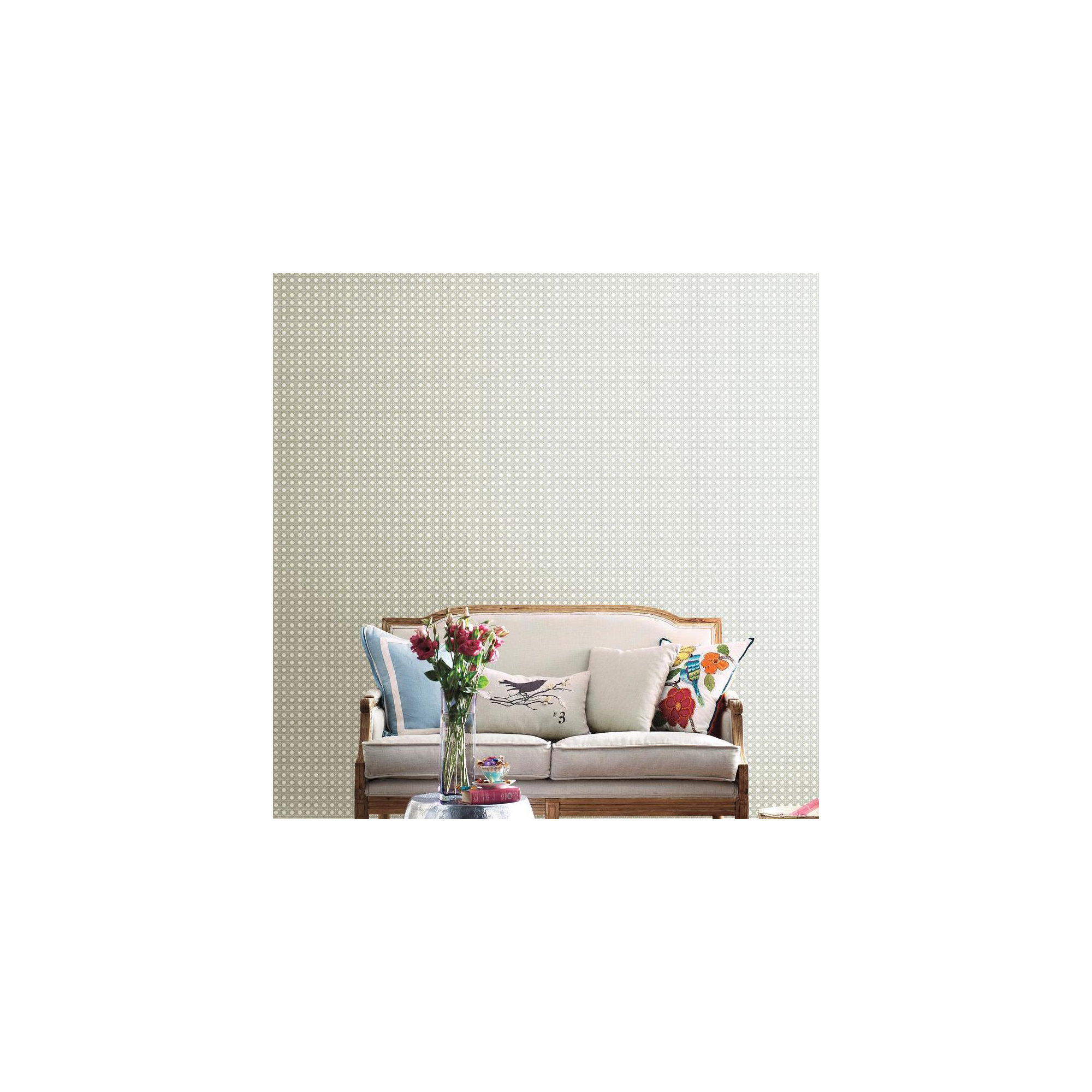 Varese Geometric Wallpaper, Beige/White